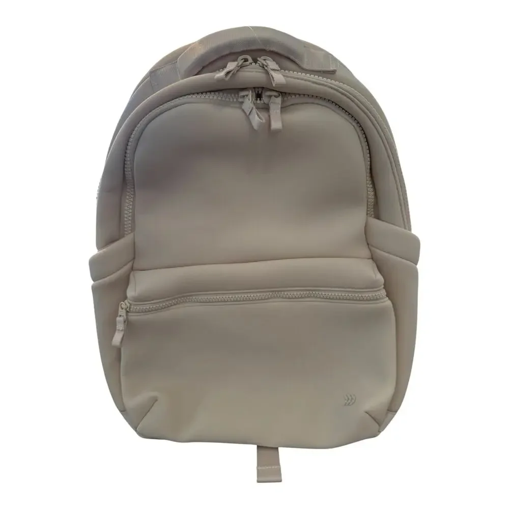 All in Motion Tan Faux Neoprene Backpack